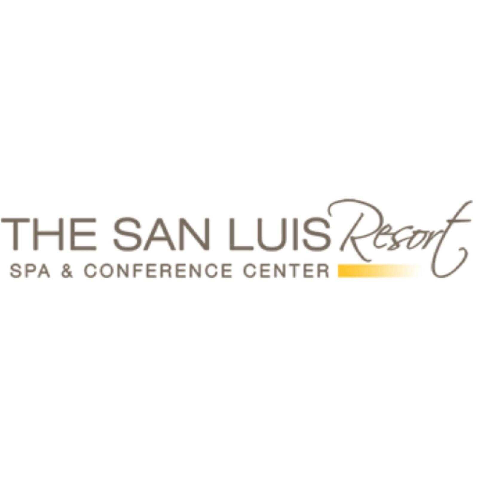The San Luis Resort logo embroidery sample