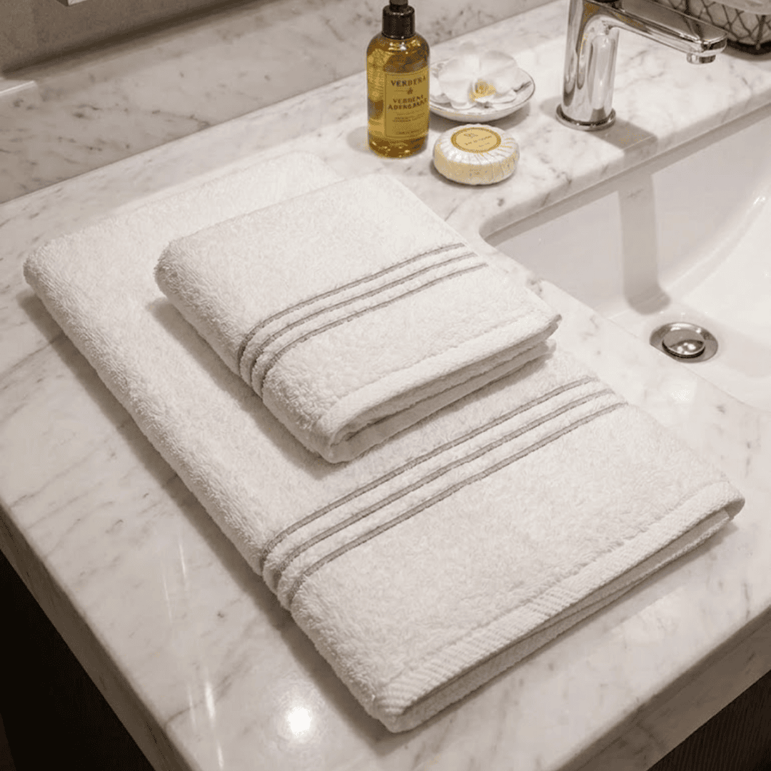 Luxury hotel towels for hospitality projects in Houston Texas