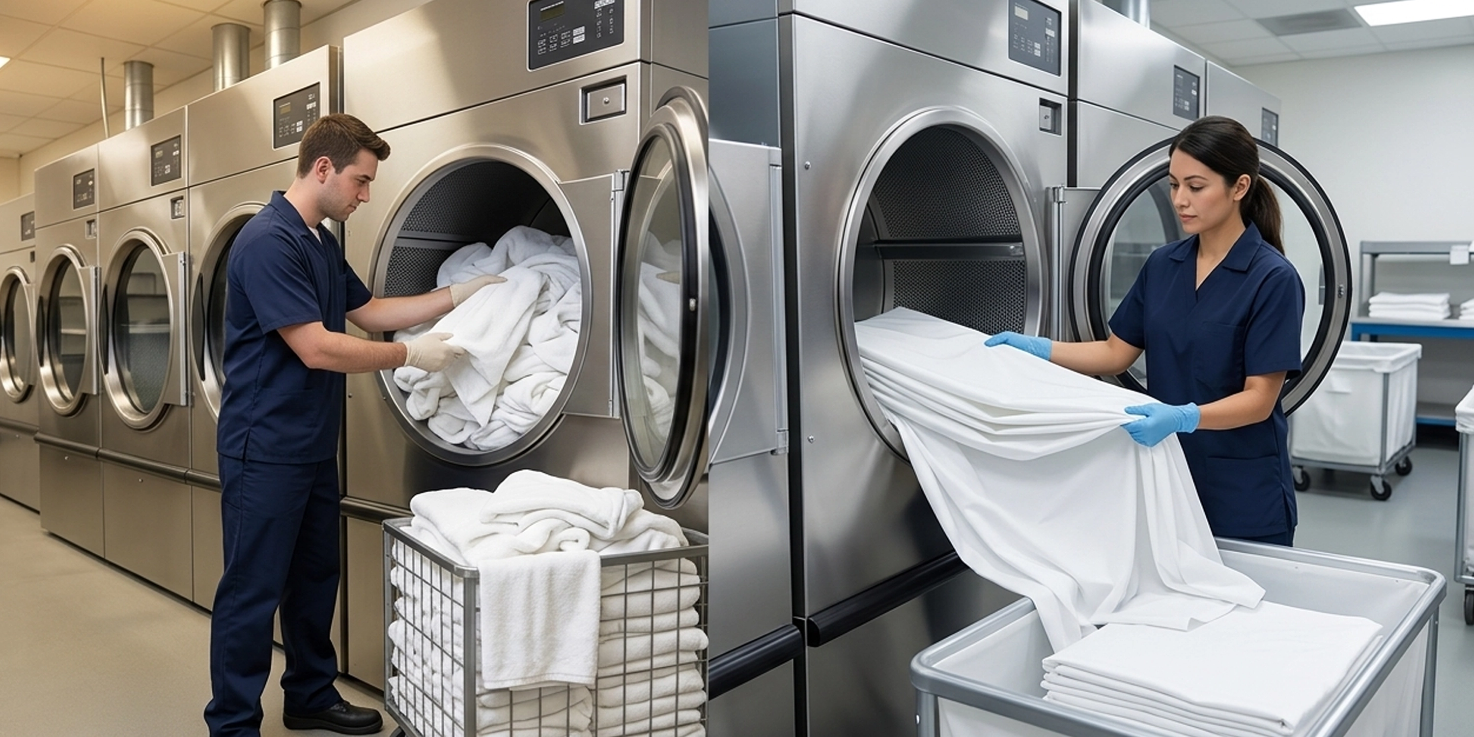 Commercial drying linen cool down