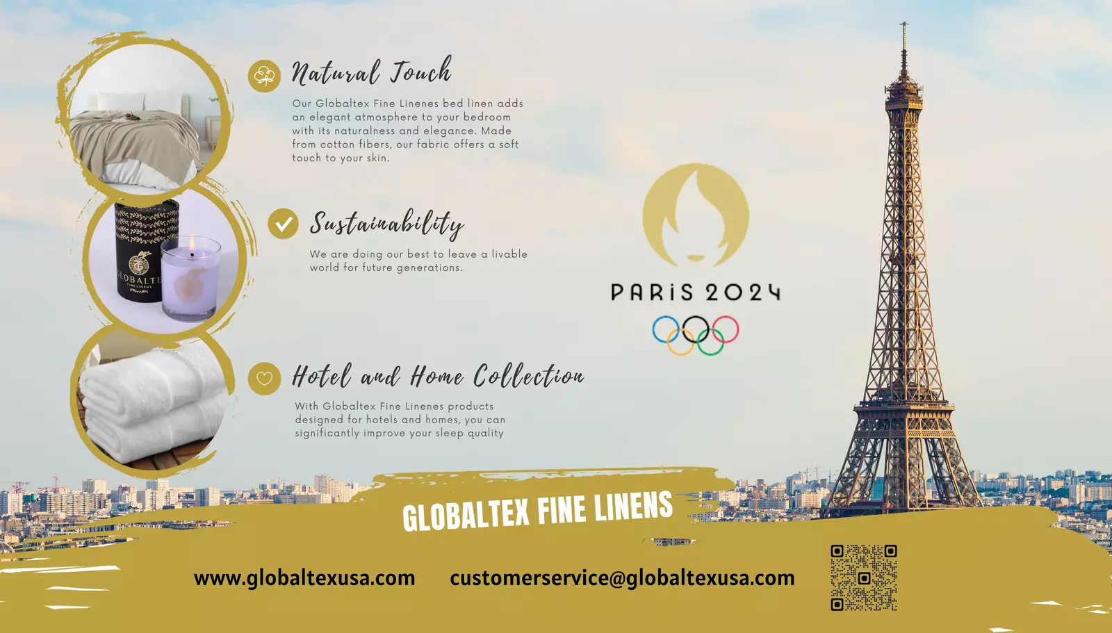 Globaltex Fine Linens to Attend 2024 Hospitality Expo (HEAT) with Olympic Spirit Theme!