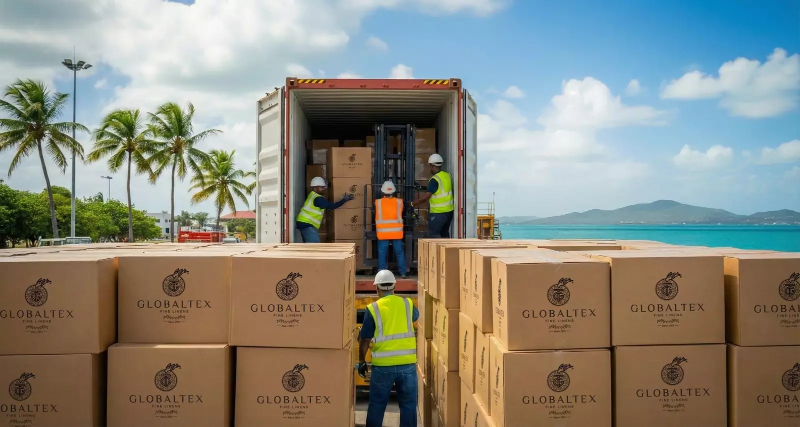Globaltex Fine Linens Marks Another Milestone: Final Shipment of the Year Heads to the Caribbean